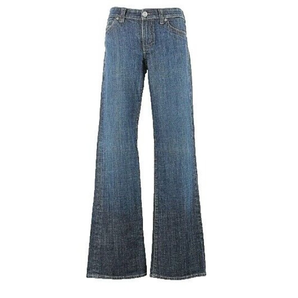 KUT Kollection Sz 26 x 33 Cotton Blend Embroidered Denim Bootcut Jeans